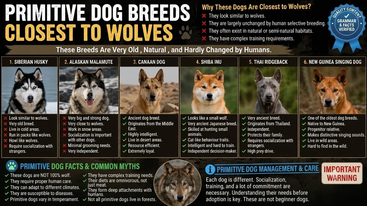 Ancient primitive dogs with wolf ancestry