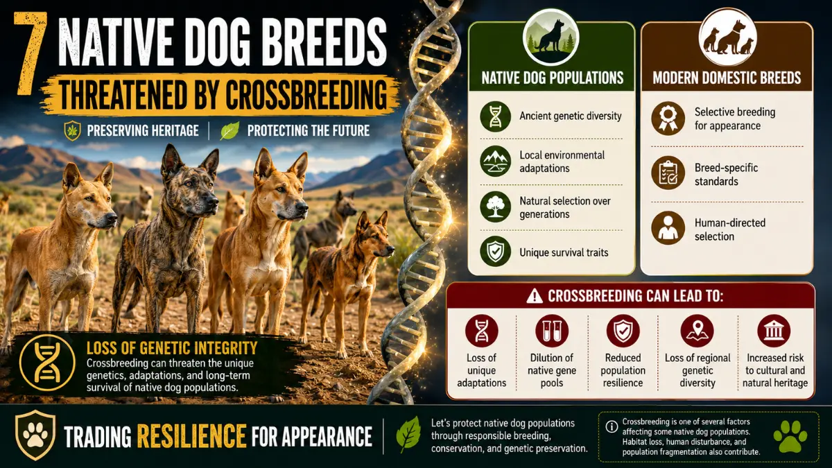 Impact of crossbreeding on native dog breeds genetic integrity