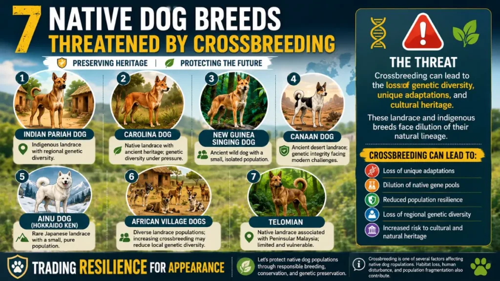 Rare dog breeds threatened by modern crossbreeding practices