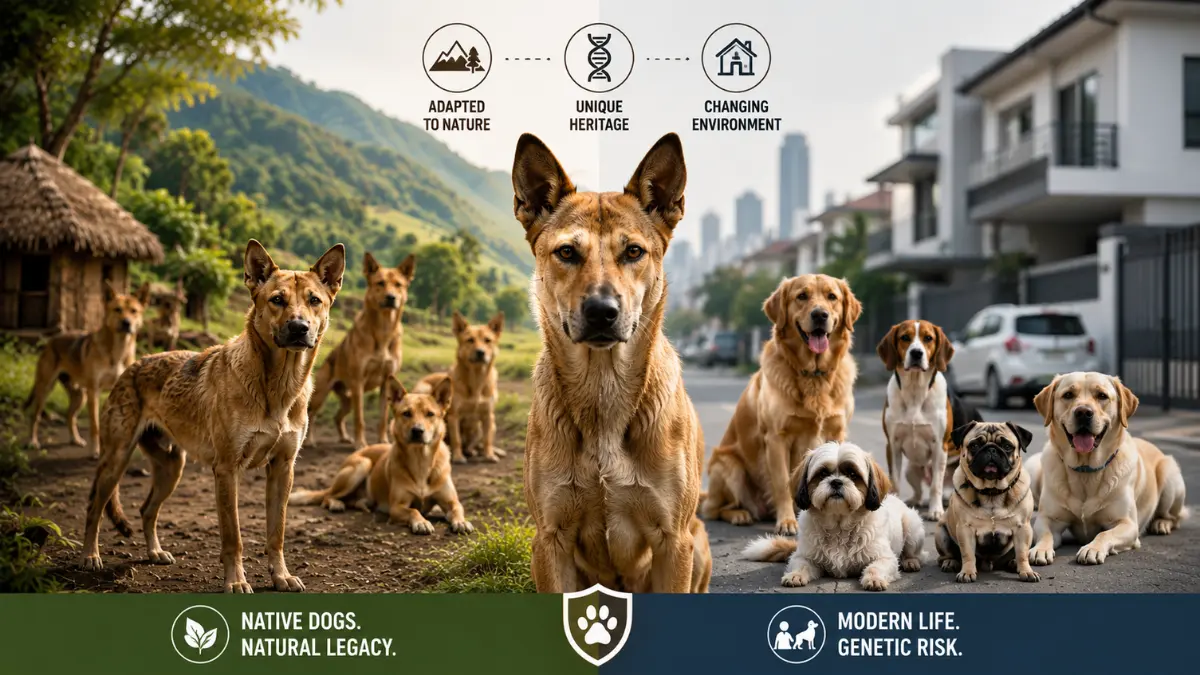 Native dog genetics affected by modern urban lifestyle