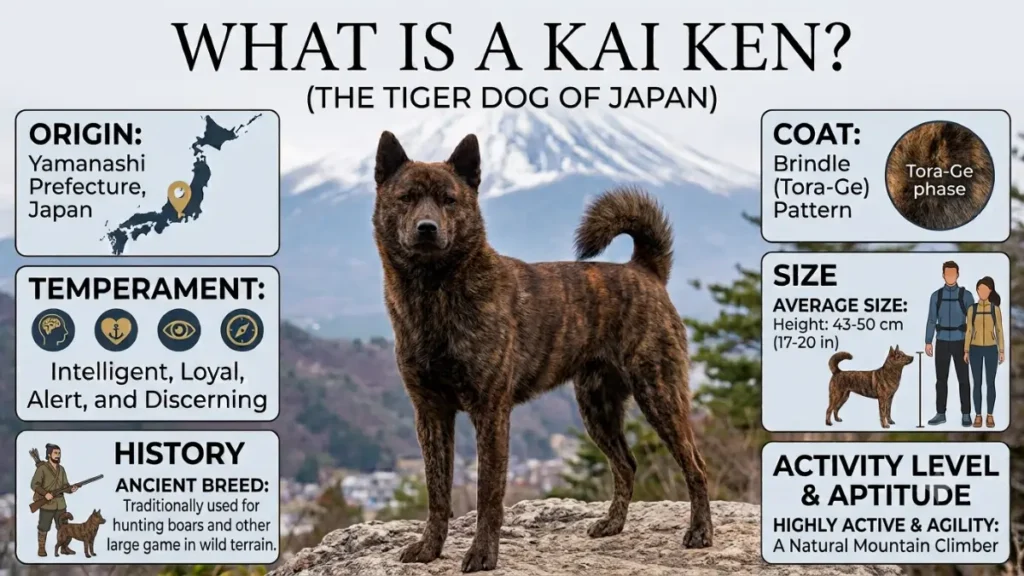Full-body standing Kai Ken Dog